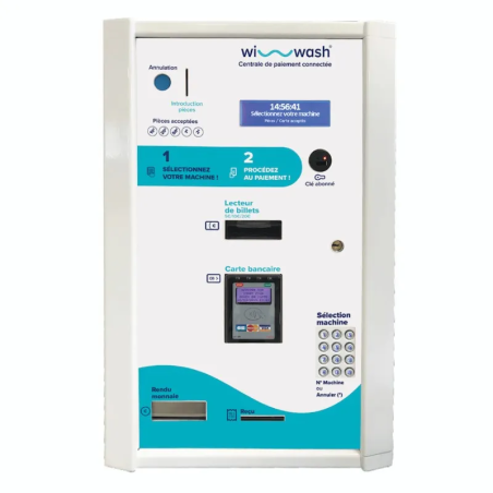 Wi WASH / Monnayeur / lecteur de billet / Bancaire sans Contact
