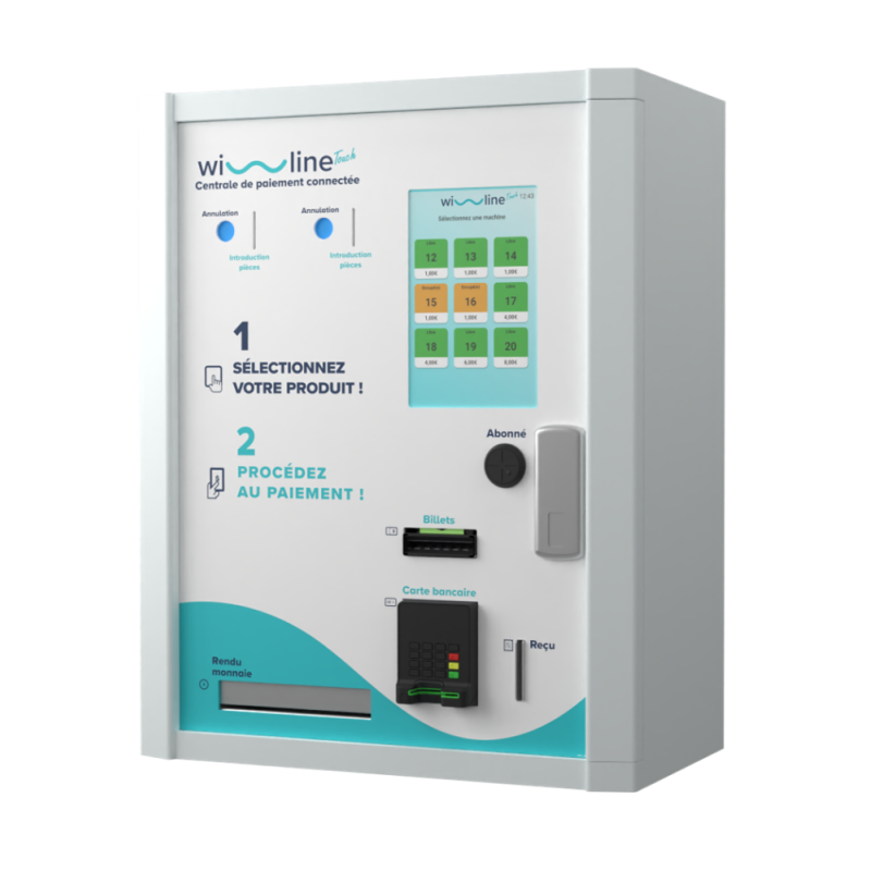 Wi Line TOUCH / Monnayeur / lecteur de billet / Bancaire sans Contact